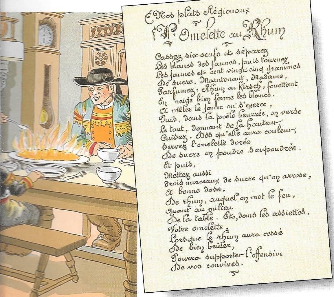 Omelette au rhum 1